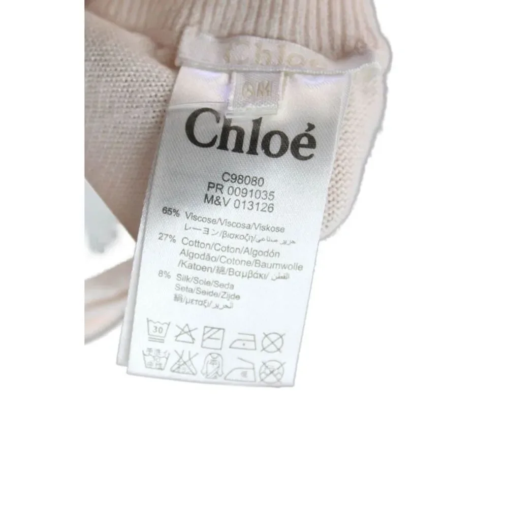 Chloe Girls Ribbed Waistband Knit Sweatpants Pink Size 6 Months